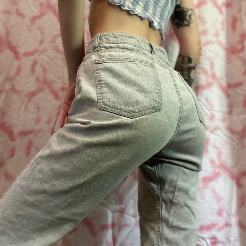 American Apparel Denim - Light Wash Mom Jeans